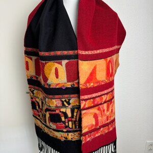 Reversible Winter Warm ART Scarf Unisex